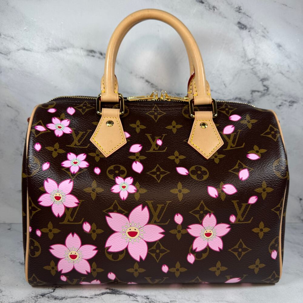 Louis Vuitton Murakami Bag Cherry Blossom Speedy 25 LV X TM Monogram Bandouliere - Picture 14 of 14